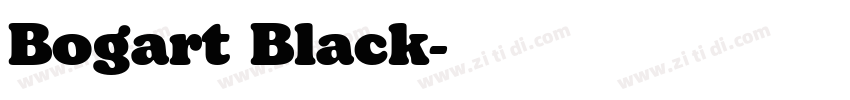 Bogart Black字体转换